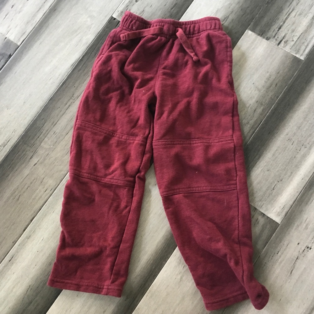 GRANDIMALS BURGUNDY SWEATPANTS SIZE 5💙